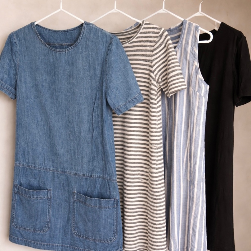 Women’s 4-Piece Dress Bundle | Casual Everyday Styles | Size S